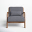 Upholstered Linen Armchair-170864839
