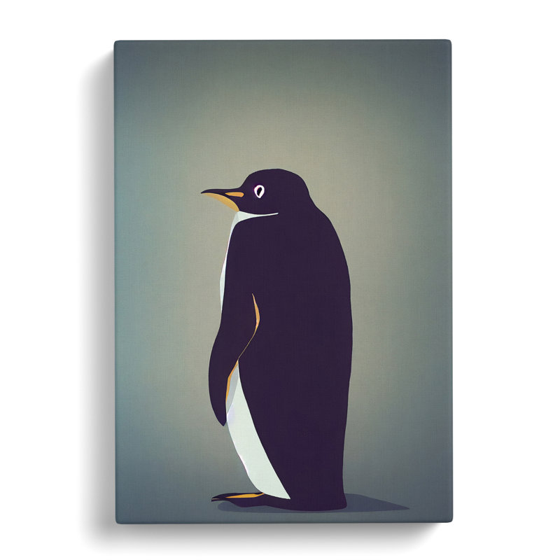 Rear Of A Penguin - Wrapped Canvas, 76cm H x 50cm W x 3cm D