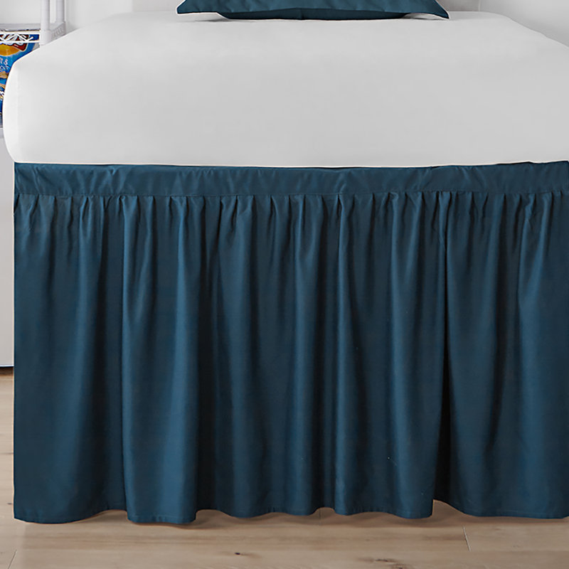Tailored Bed Skirt, Nightfall Navy, 30"
