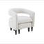 Fauteuil d'appoint courbé avec repose-pieds assorti, fauteuil de lecture compact en bois massif avec pieds fuselés pour le salon et la chambre à coucher