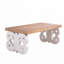 Table de ferme rectangulaire 47 po avec base sculptée-913877595