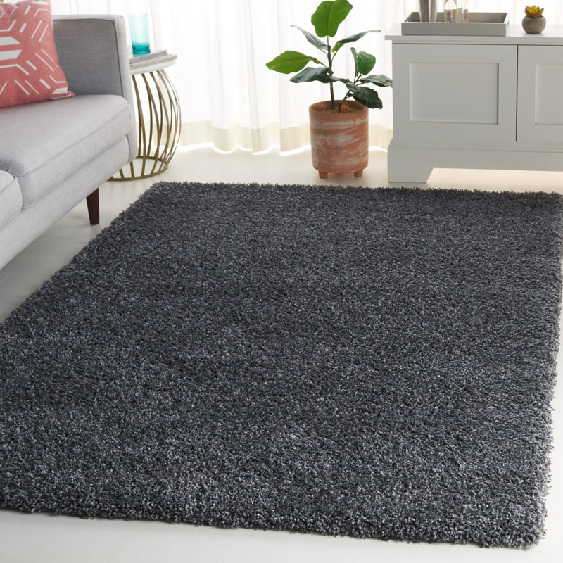 Delane Dark Gray Area Rug, Rectangle 5'3" x 7'6"
