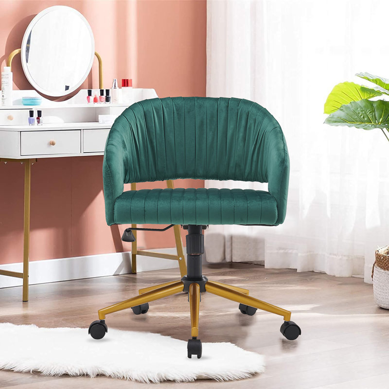 Velvet Task Chair, Green