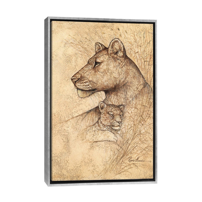 «Maternal Protection» par Ruane Manning - reproduction d'art, H 26 po x l 18 po x P 1,5 po, Aucun mat
