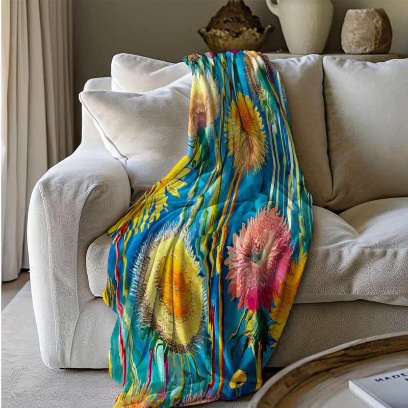 Jeté Whimsical Petal Pizzazz, L 60 po x L 80 po