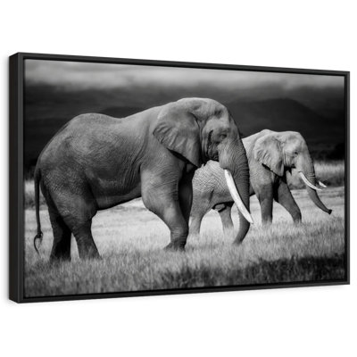 Animal "Art mural des éléphants du Kenya"