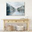 Art mural 30 x 40 sur toile avec des tons de bleu, gris, vert et blanc-1420416897
