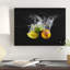 Art mural sur toile tendue - Mogyorosi Stefan «Citrus Splash» pour décoration de salon, de chambre à coucher ou de bureau - 14 x 19-599374069