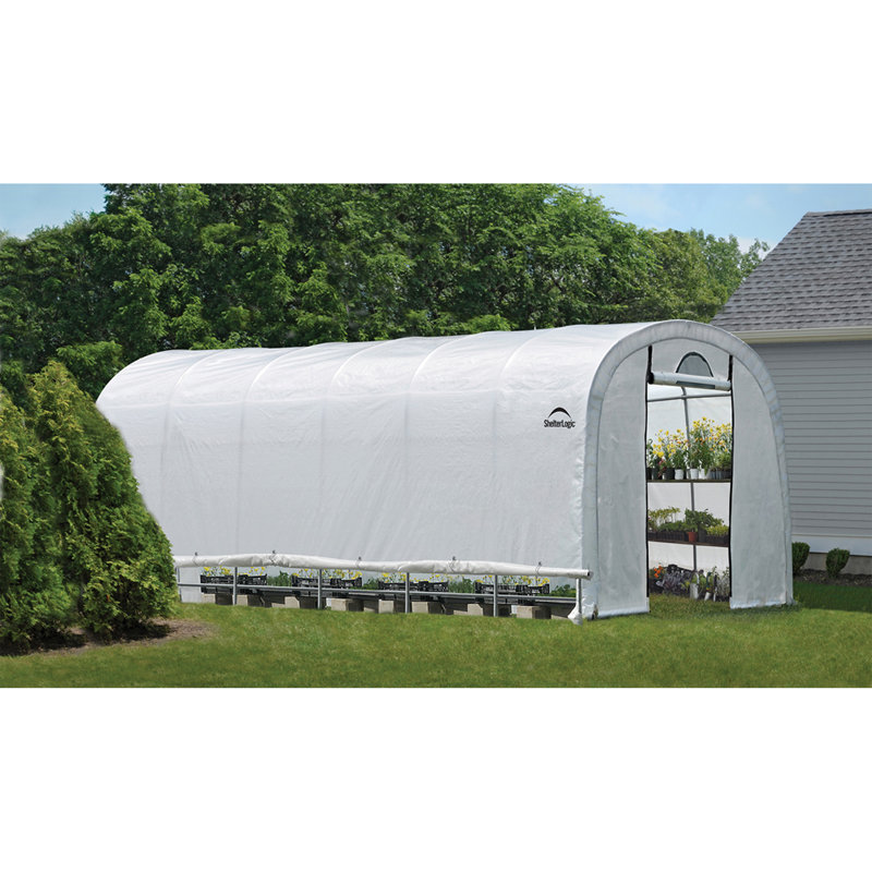 GROW IT Robuste 12 X 24 pi Serre ronde, H 97 po x l 141 po x P 286 po
