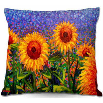 Coussin décoratif à fleurs canapé