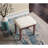 Rose Gold Vanity Table And Seat , Wood - 3 Storage Compartments, Adjustable Oval Mirror, Generous Tabletop For Beauty Items, Padded Stool Makeup With Stool, Glow Drawers Jewelry Storage, Smooth-429415769