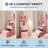 Compact Vanity. Make Up Vanity Desk with Mirror and Lights. White Vanity Table Set with  Station.Girls Small Vanity and Storage Chair-1688676009
