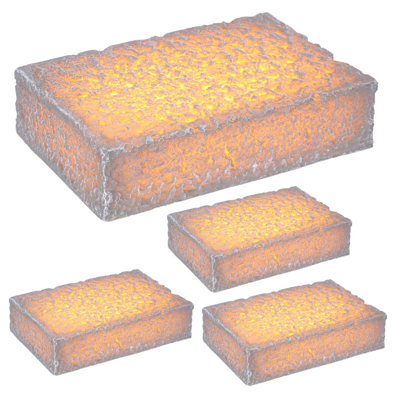 Pavé lumineux 6 x 9 pouces 3W, éclairage brique basse tension 5CCT 12-24V AC / DC, gris clair, 3 W