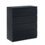 Modern 4-Drawer Dresser with Handle-Free Design - Space-Saving Storage Chest