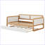 Lit de jour en bois massif Laundeton