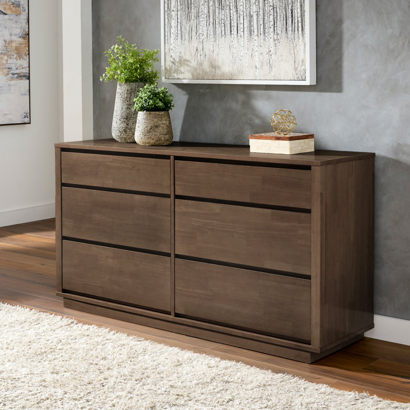 Latitude Run® Ismail Danish-Inspired Modern 6-Drawer Dresser