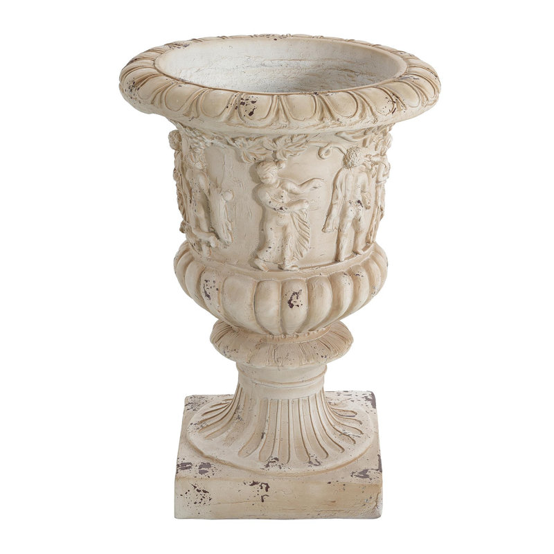 MGO Garden Urn, Antique White, 27'' H