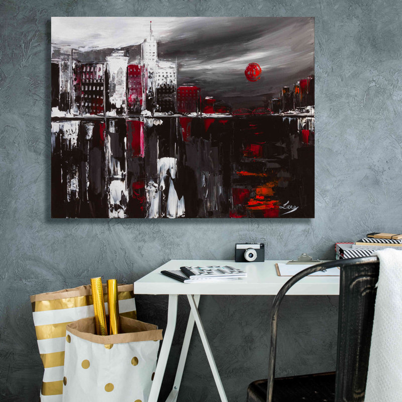 «Deep Dream» par Lana Tikonova, art mural sur toile, H 26 po x l 34 po x P 0,75 po