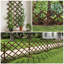 Panneaux de treillis en bois de 67,3 cm (H) x 3 m (L) pour l'extérieur, clôture de jardin décorative extensible-135316403