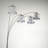 Modern Design Classic Luxury Sleek Multi-head Floor Arc Lamp Half Moon Radiant Crystal-encrusted Sleek Metallic Stems Living Room-725436868