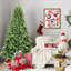 Arbre de Noël classique de 7,5 pi avec 2155 extrémités en PE + PVC - branches articulées réalistes, assemblage facile, support en métal stable, aspect naturel pour la décoration des Fêtes-365339769