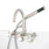 Sebastian Tub-Mount Faucet and Hand Shower with Cross Handles and Variable Centers