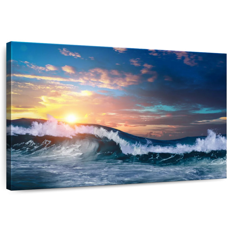 Alvord Splashing Sea Waves, 8" H x 12" W