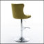 Tabourets de bar pivotants en velours à hauteur réglable de 25 à 33 pouces, base chromée moderne pour plus de confort et de style-1173832551
