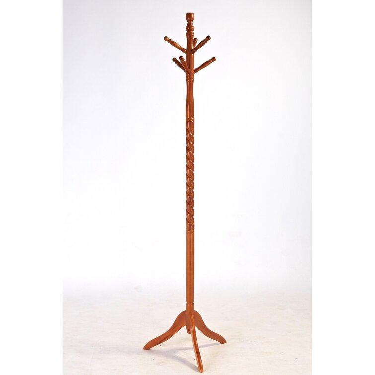 Latitude Run® Jayvius Solid Wood Freestanding 6 - Hook Coat Rack