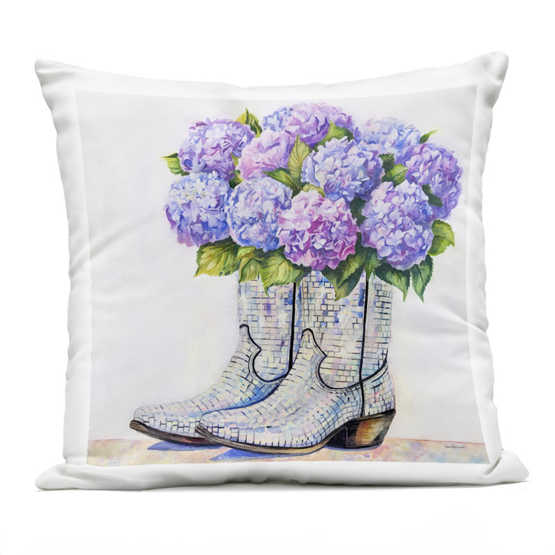 Coussin d'extérieur hydrangea