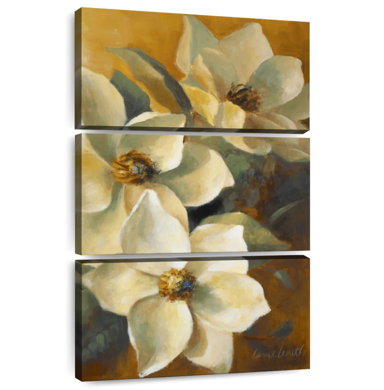 Harnek Magnolias Aglow au coucher du soleil II, H 50 po x l 32 po
