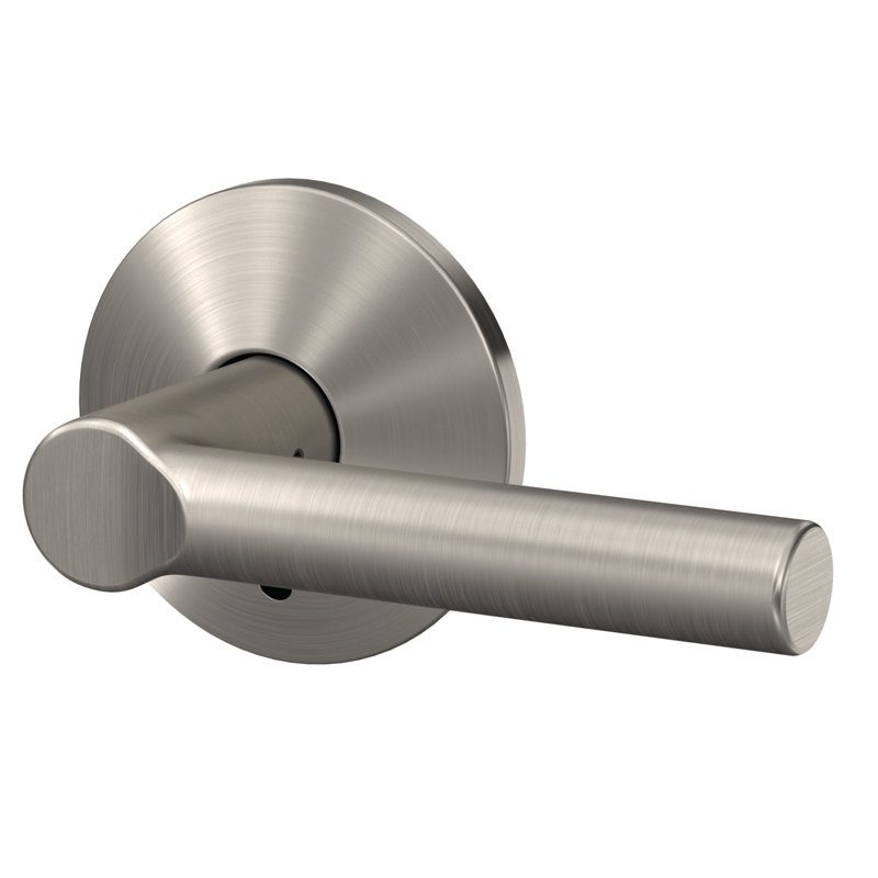 Custom Broadway Non-Turning Lever with Kinsler Trim, Satin Nickel
