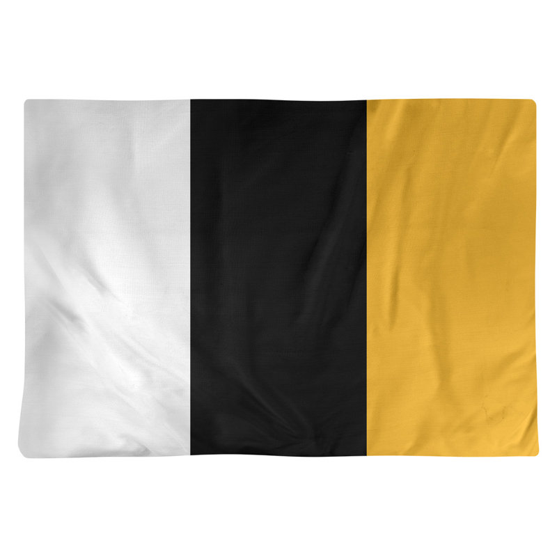 Récapitulatif en coton 18 po pittsburgh baseball, Blanc / noir / or