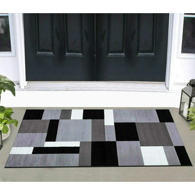 Elna Tufted Grey Area Rug