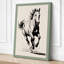 Horse in Motion Japandi 1 Piece Wrapped Canvas Wall Art-1922989307-1922989317