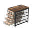 Support pour 72 grains, 4 tiroirs, organisateur de capsules K-Cup pour le bureau personnel, brun