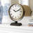 Roman Numeral Metal Quartz Movement / Crystal Tabletop Clock in Gold