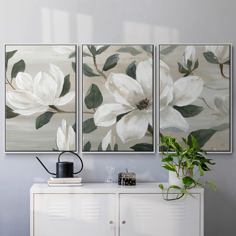 Southern Charm 3 pièces, Blanc, H 24 po x l 48 po x P 2 po