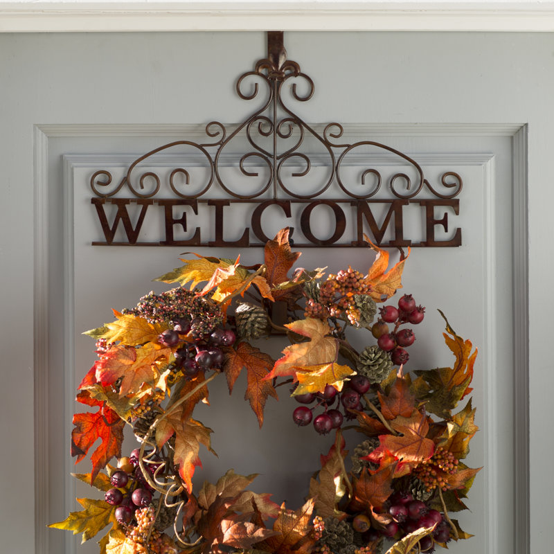 Metal 18.7'' Wreath Hanger
