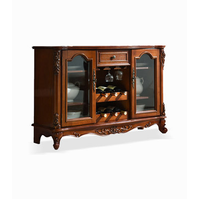 47.24" Brown Rectangular Solid Wood Wine Racks