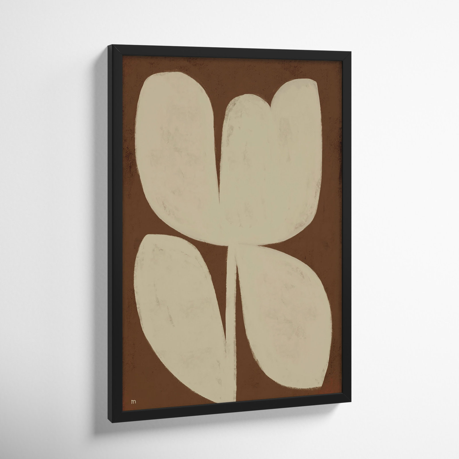Flower 1 Print, Black Framed, 25" H x 17.5" W