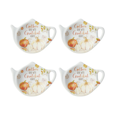 Set of 8 Teabag Holder Pumpkin