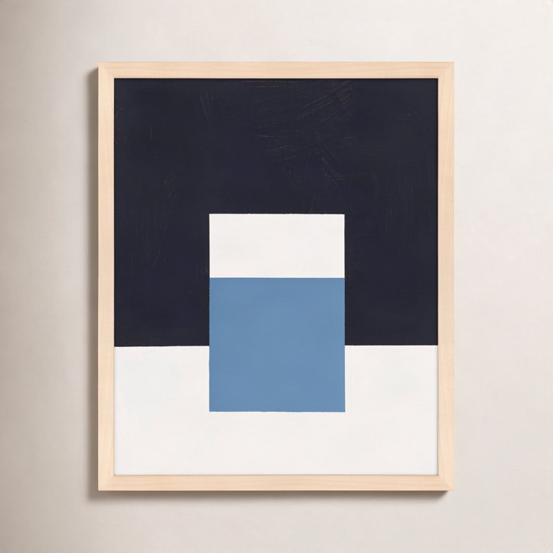 Square Sky Print by Robert Kamnatnik, 20" H x 16" W x 1.25" D, Maple Framed Paper