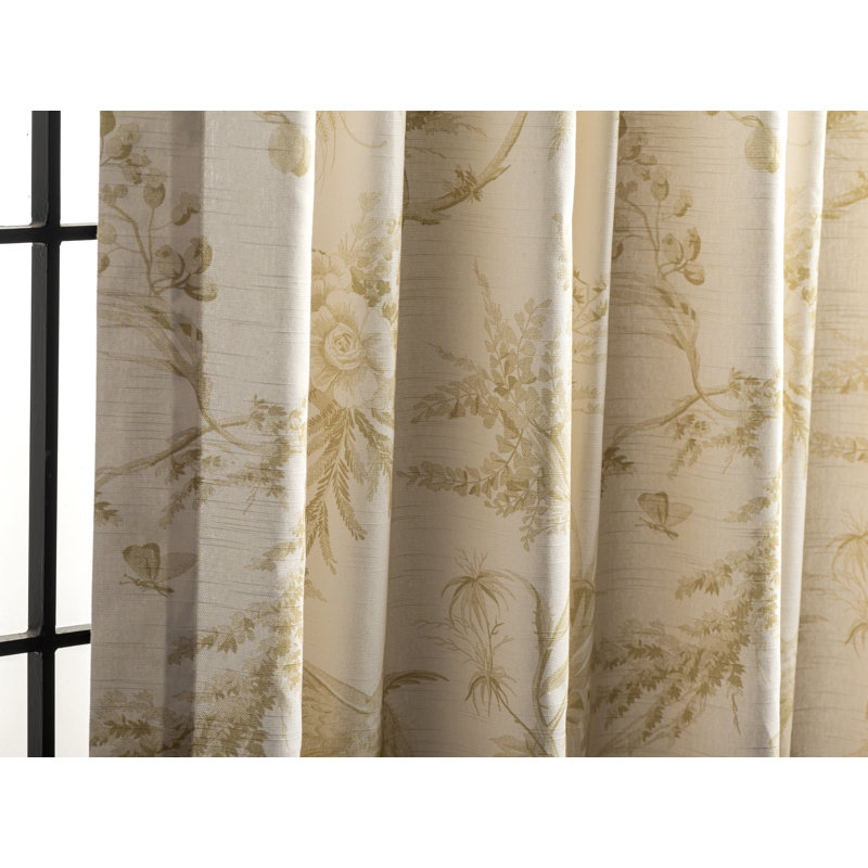 Maison d'Hermine Paradise - Rideau Sauge 100 % coton - 127 cm x 244 cm, L 50 po x L 96 po