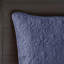 Couvre-lit réversible en bleu marine simple - Rembourrage en coton prélavé pour un repos matelassé confortable avec une chambre à coucher énergique