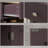 Cabinets, Modern Kitchen Storage with Solid Wood Top, 2 Drawers, Doors Adjustable Shelf | Walnut Brown | Dining Room-1145110605