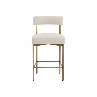 Seneca Upholstered Stool with Metal Frame