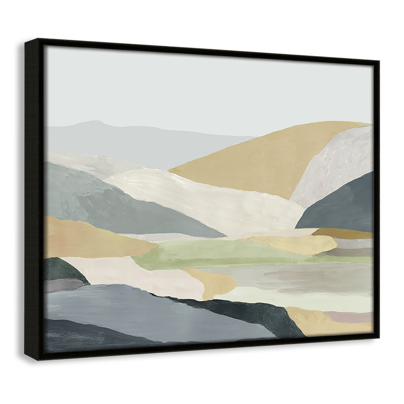 Blair Warm Hills I - cadre photo, reproduction d'art sur toile, Toile espresso, H 12,5 po x l 15,5 po x P 2 po