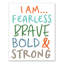 Audacieuse, courage, gras et lettre solide, monogrammes et nom Chitwood