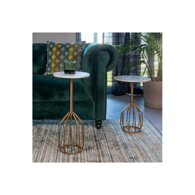 Table d'appoint Salerno M, H 22 po x l 10 po x P 10 po
